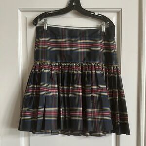 Plaid Pleated Skirt